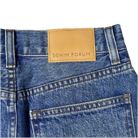 Aritzia Denim Forum 90's Pencil Denim Skirt Womens Sz 24 Waist 27 Front Slit - Picture 5 of 5